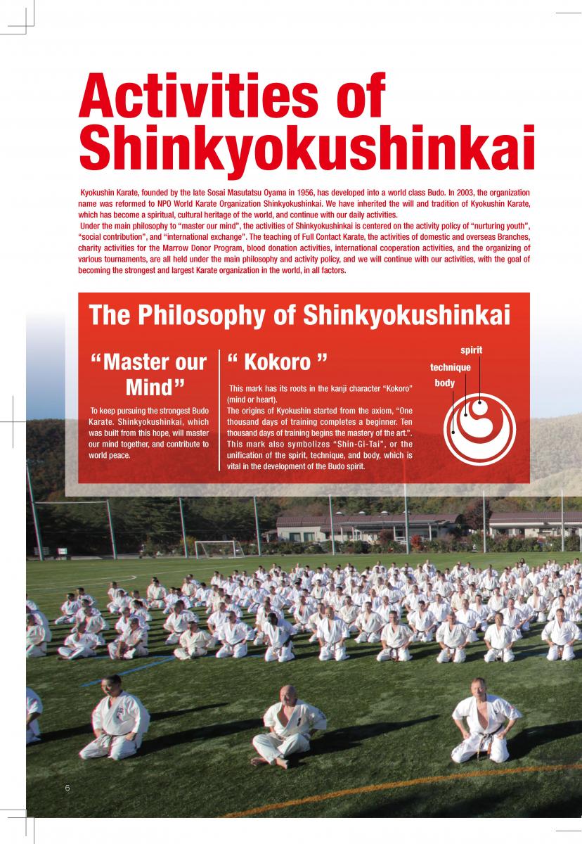 Kokoro & Kanji  World Karate Organization ShinKyokushinKai